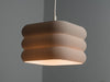 Sleek gray pleated lampshade, offering a sophisticated light shade solution for pendant and ceiling lamps.