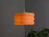 Vibrant orange pixel lampshade with a bold and modern design, perfect as a ceiling light shade or replacement lamp shade.