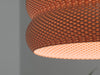 Elegant white ceiling lamp shade with a rounded pixel texture, ideal for soft and ambient lighting in any room