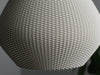 White Lun lampshade with a stylish pleated design. A sophisticated ceiling light shade for modern interiors.