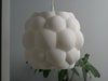 White replacement lamp shade, designed for LED bulbs, featuring a trendy bubble texture for stylish interiors.