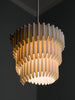 White Ripple lampshade with a sculpted pleated design, perfect as a ceiling lamp shade or pendant light shade.